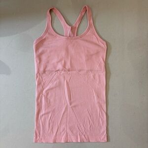 Lululemon Ebb to Street Tank in Dew Pink